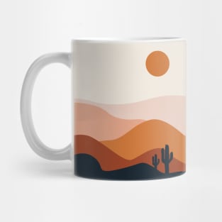 Arizona desert  sun  , desert climate , sun and sand ,cactus ideas, cactus not a hugger, sand mountains , orange moon Mug